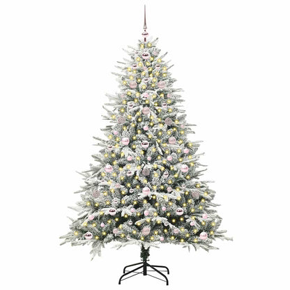 Artificial Pre-lit Christmas Tree with Ball Set Green 180 cm