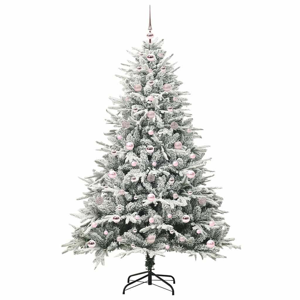 Artificial Pre-lit Christmas Tree with Ball Set Green 180 cm