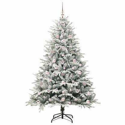 Artificial Pre-lit Christmas Tree with Ball Set Green 180 cm