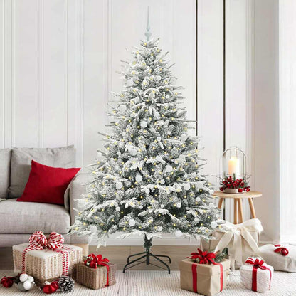 Artificial Pre-lit Christmas Tree with Ball Set Green 180 cm