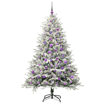 Artificial Pre-lit Christmas Tree with Ball Set Green 180 cm