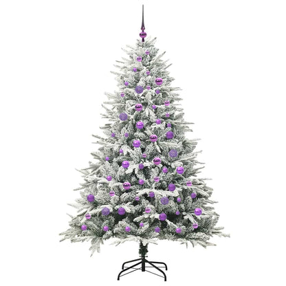Artificial Pre-lit Christmas Tree with Ball Set Green 180 cm