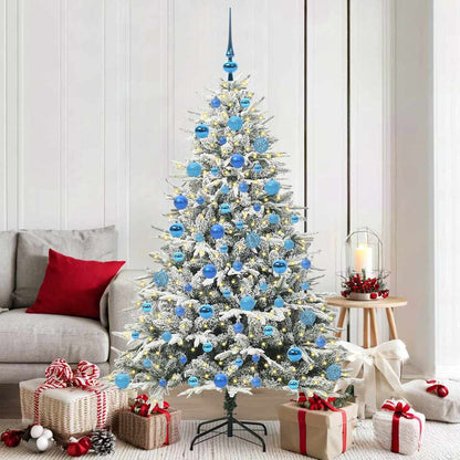 Artificial Pre-lit Christmas Tree with Ball Set Green 180 cm