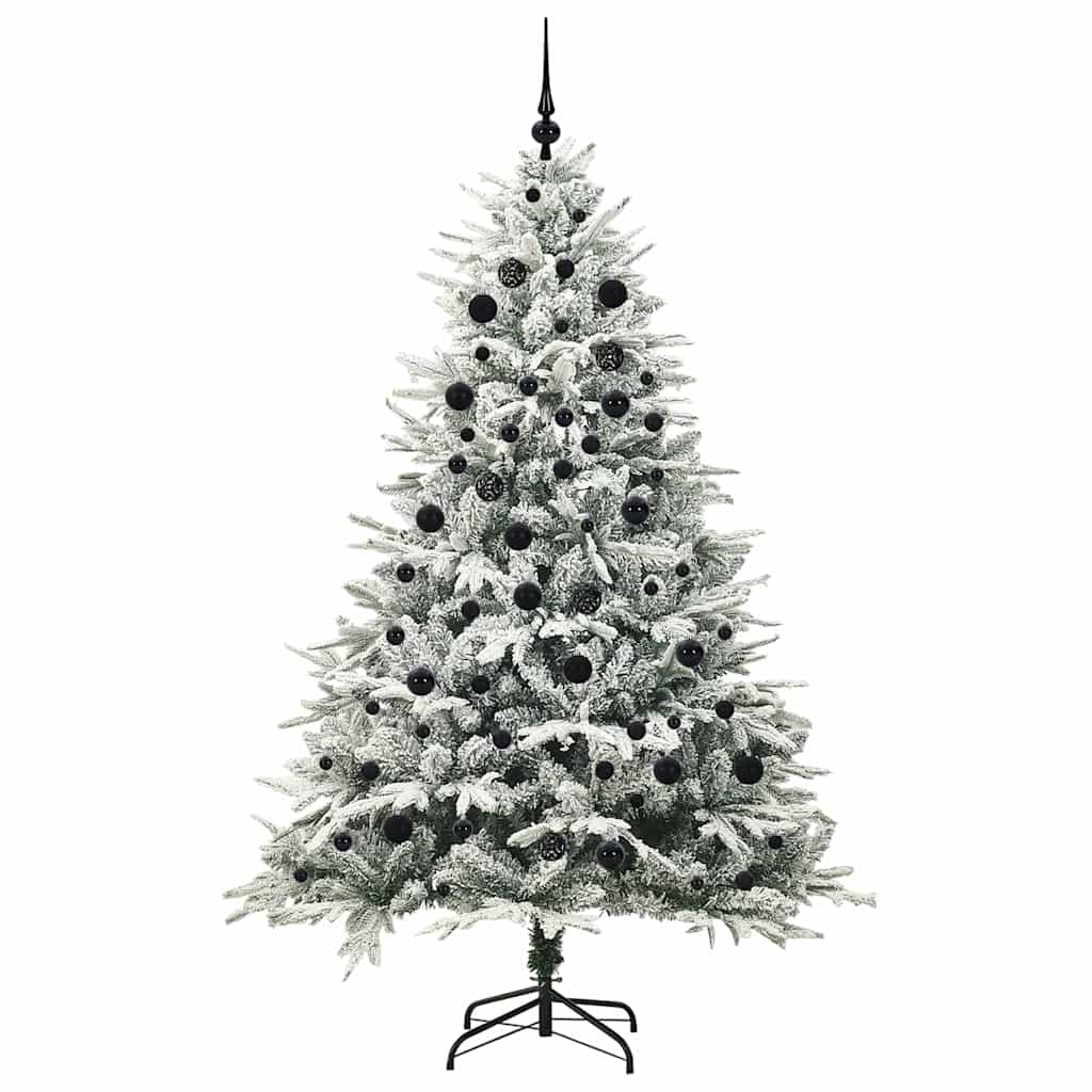 Artificial Pre-lit Christmas Tree with Ball Set Green 210 cm