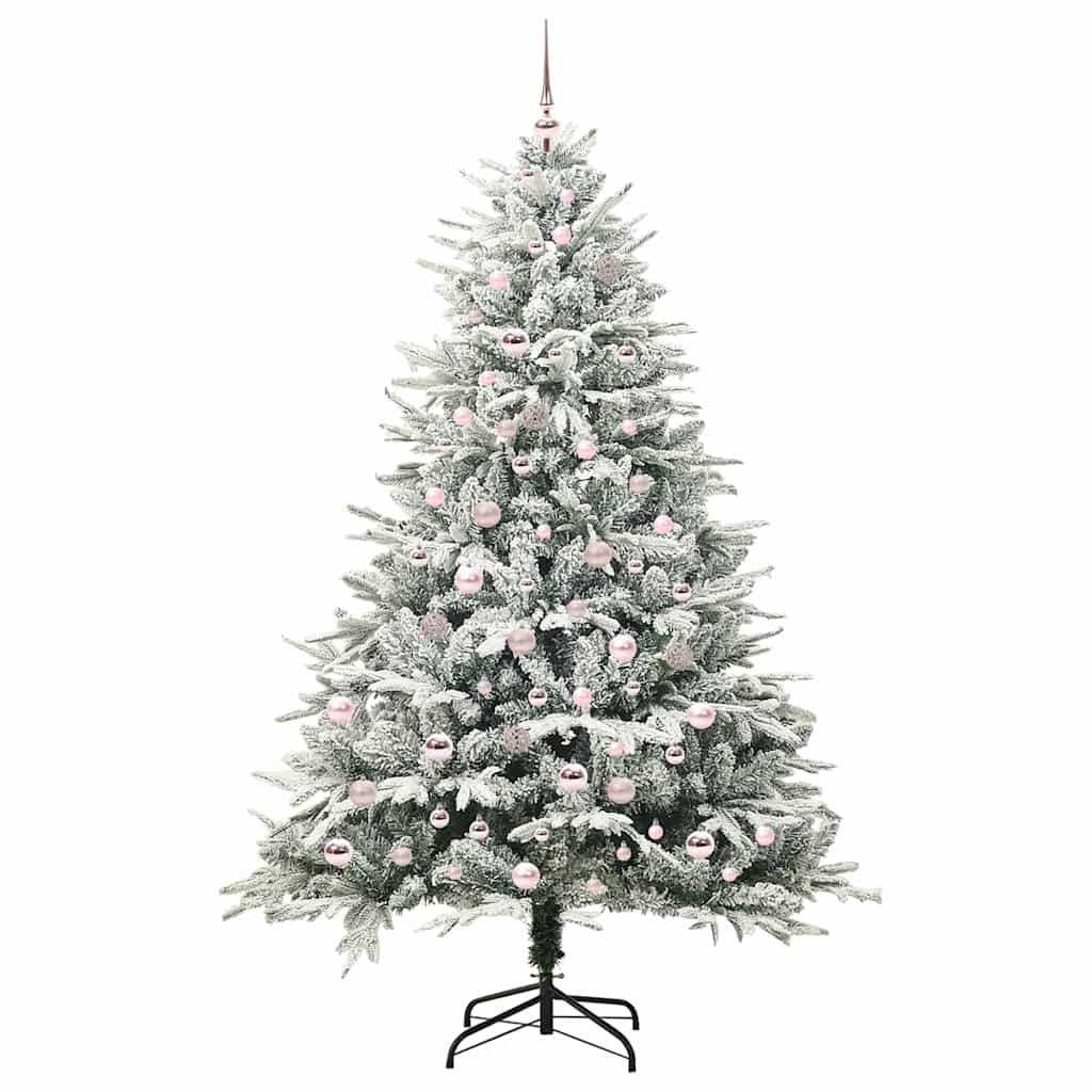 Artificial Pre-lit Christmas Tree with Ball Set Green 210 cm