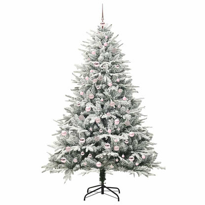Artificial Pre-lit Christmas Tree with Ball Set Green 210 cm