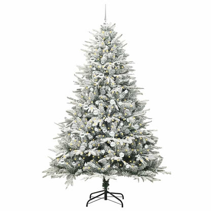 Artificial Pre-lit Christmas Tree with Ball Set Green 210 cm