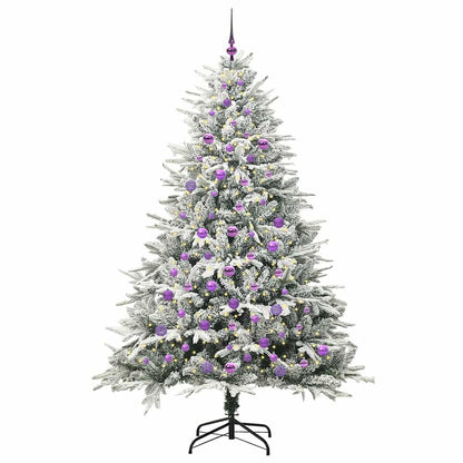 Artificial Pre-lit Christmas Tree with Ball Set Green 210 cm
