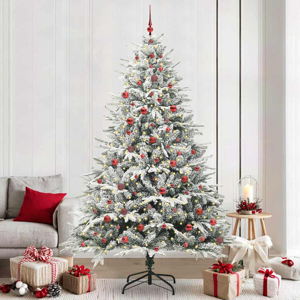 Artificial Pre-lit Christmas Tree with Ball Set Green 240 cm