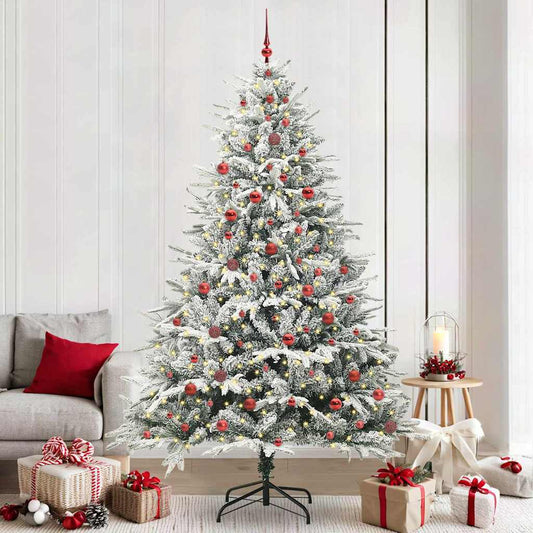 Artificial Pre-lit Christmas Tree with Ball Set Green 240 cm