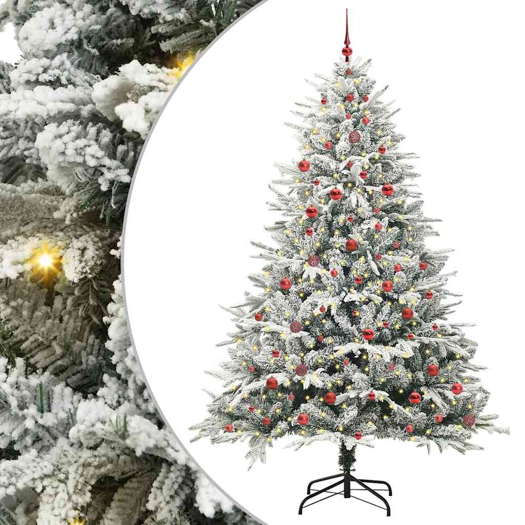Artificial Pre-lit Christmas Tree with Ball Set Green 240 cm