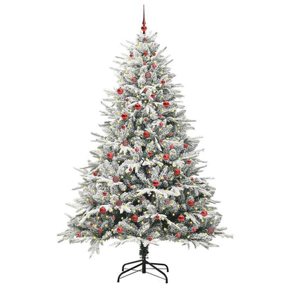 Artificial Pre-lit Christmas Tree with Ball Set Green 240 cm