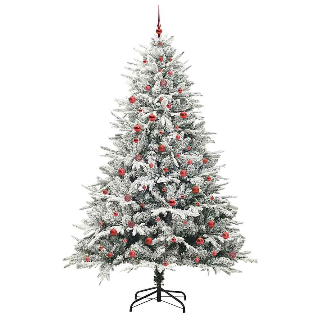 Artificial Pre-lit Christmas Tree with Ball Set Green 240 cm