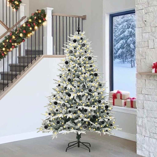 Artificial Pre-lit Christmas Tree with Ball Set Green 240 cm