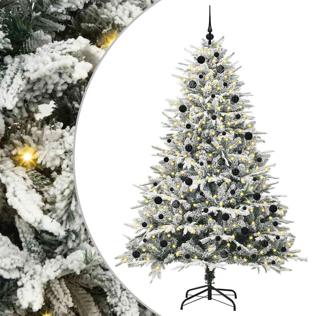 Artificial Pre-lit Christmas Tree with Ball Set Green 240 cm