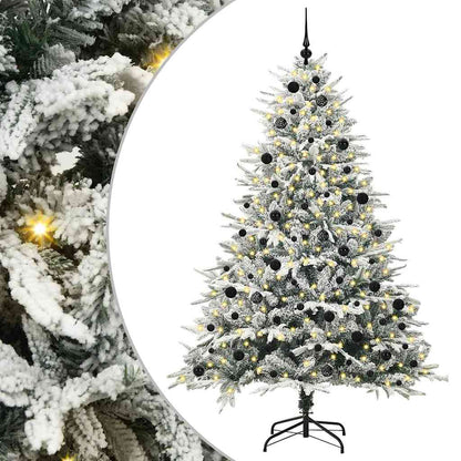 Artificial Pre-lit Christmas Tree with Ball Set Green 240 cm