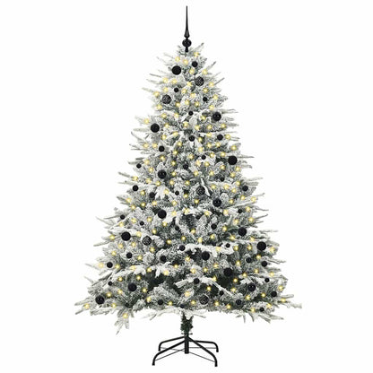Artificial Pre-lit Christmas Tree with Ball Set Green 240 cm