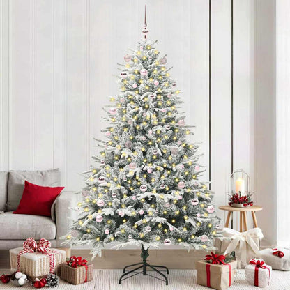 Artificial Pre-lit Christmas Tree with Ball Set Green 240 cm