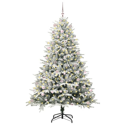 Artificial Pre-lit Christmas Tree with Ball Set Green 240 cm
