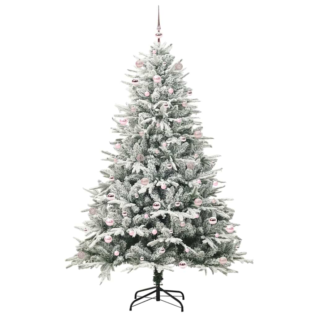 Artificial Pre-lit Christmas Tree with Ball Set Green 240 cm