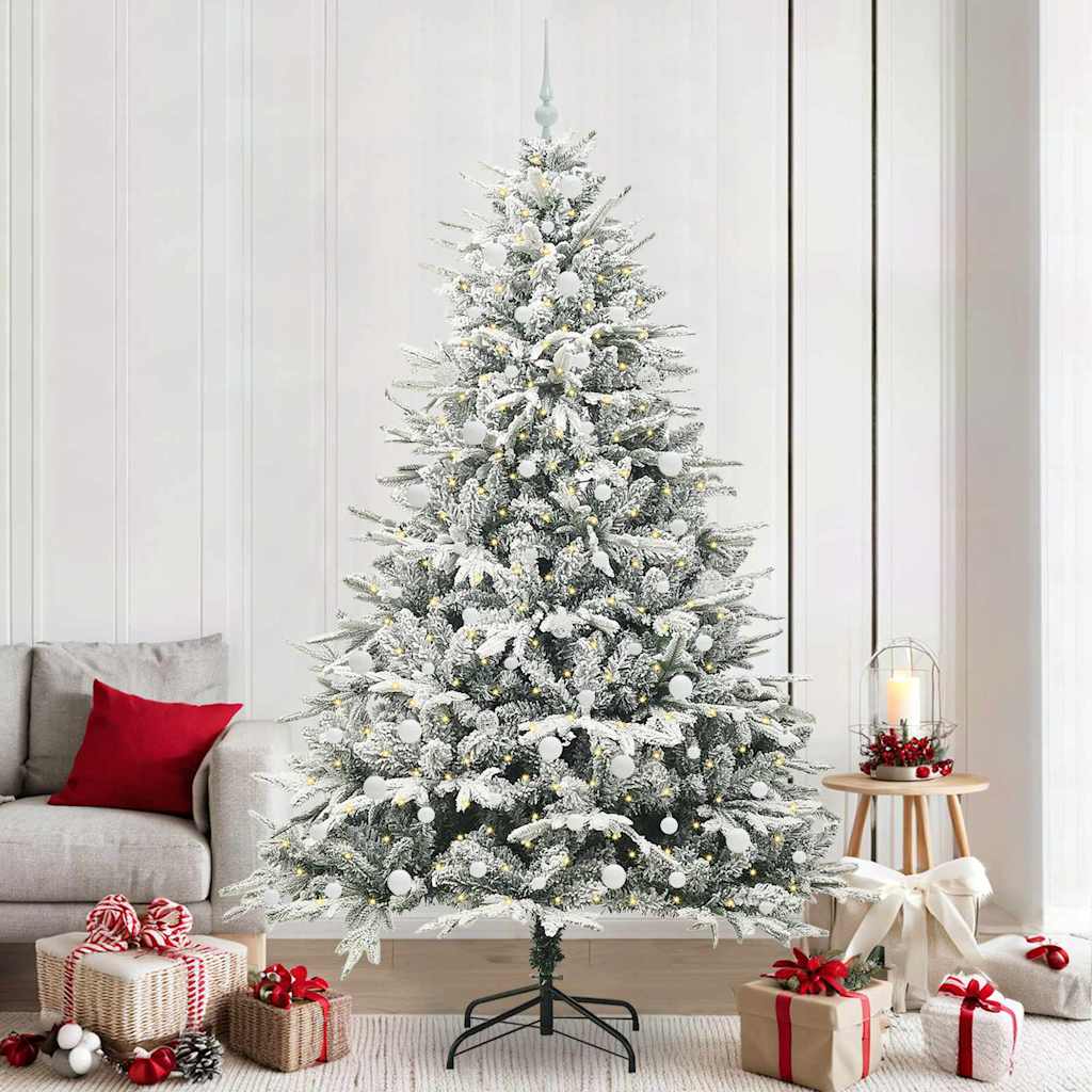 Artificial Pre-lit Christmas Tree with Ball Set Green 240 cm
