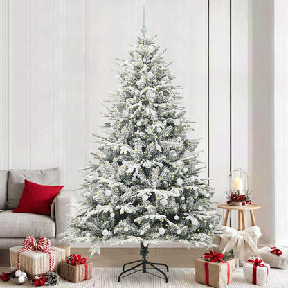 Artificial Pre-lit Christmas Tree with Ball Set Green 240 cm
