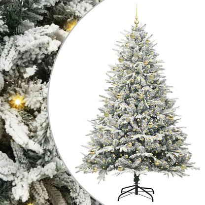 Artificial Pre-lit Christmas Tree with Ball Set Green 240 cm