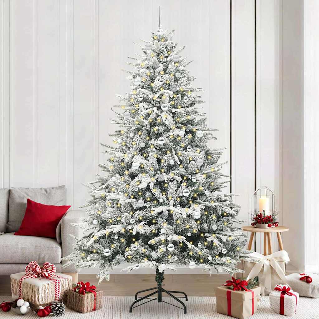 Artificial Pre-lit Christmas Tree with Ball Set Green 240 cm