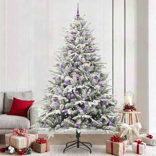 Artificial Pre-lit Christmas Tree with Ball Set Green 240 cm