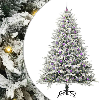Artificial Pre-lit Christmas Tree with Ball Set Green 240 cm