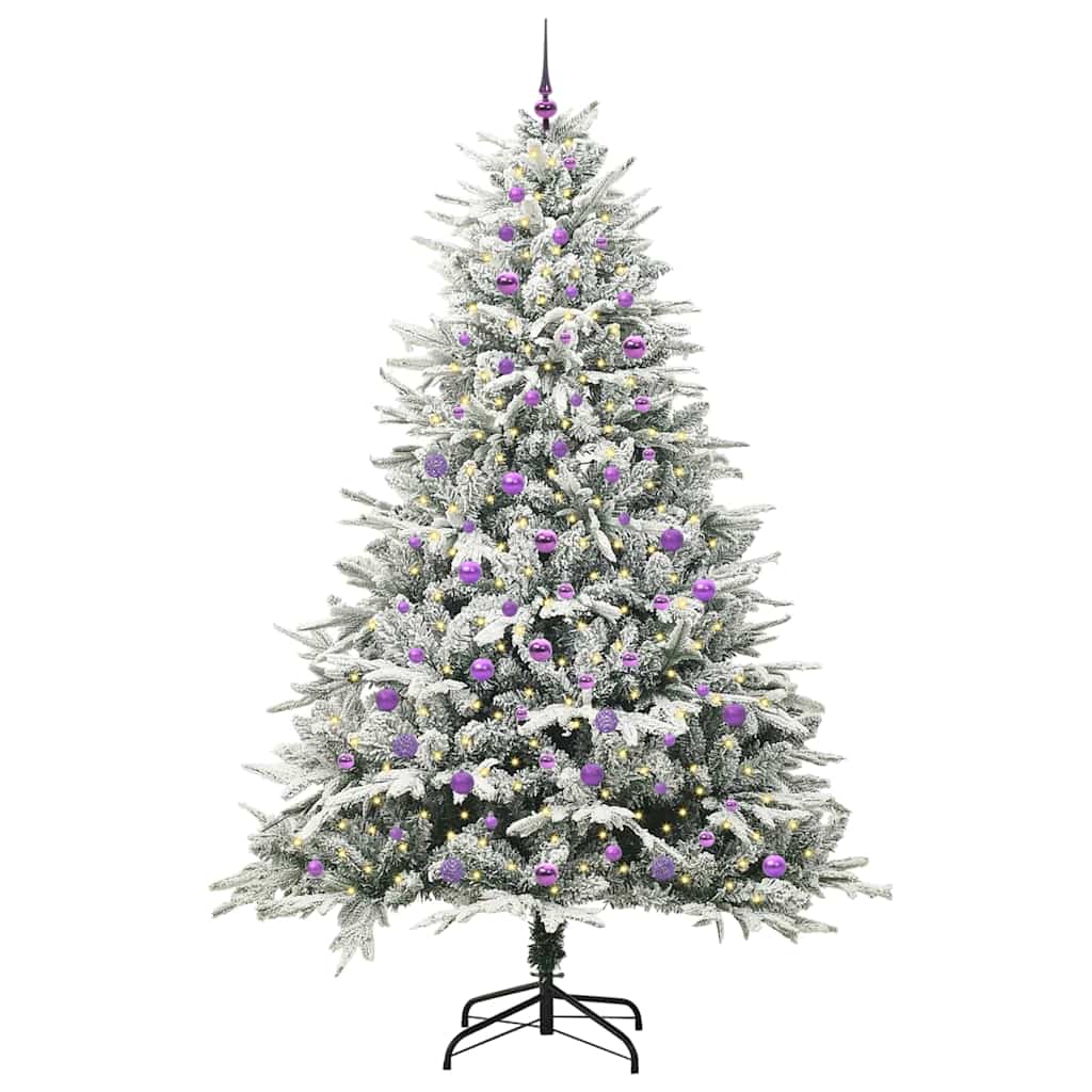 Artificial Pre-lit Christmas Tree with Ball Set Green 240 cm