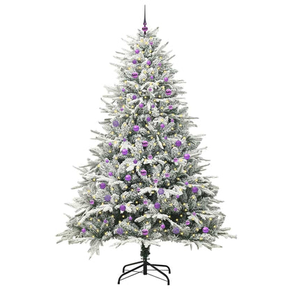 Artificial Pre-lit Christmas Tree with Ball Set Green 240 cm