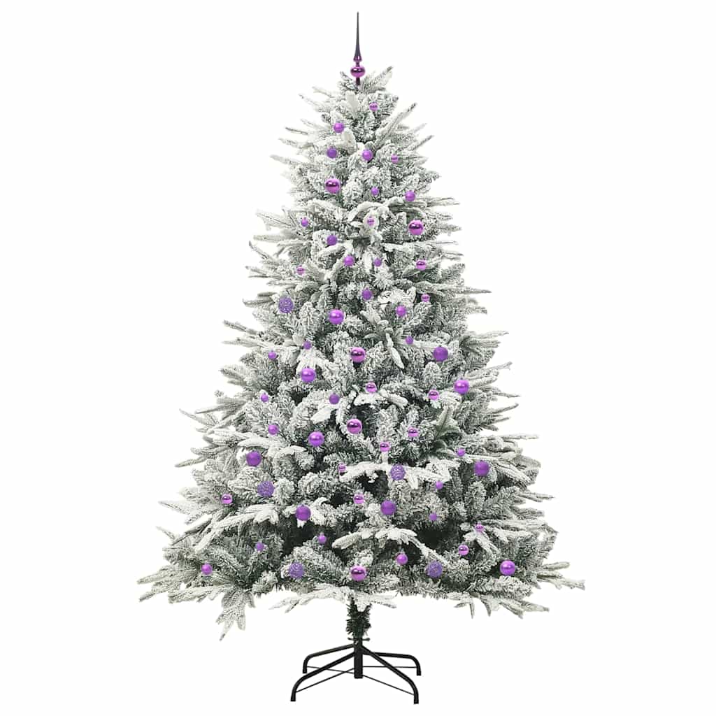 Artificial Pre-lit Christmas Tree with Ball Set Green 240 cm