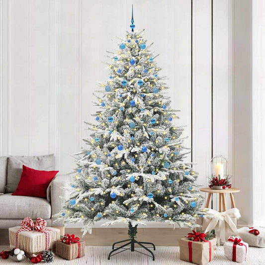 Artificial Pre-lit Christmas Tree with Ball Set Green 240 cm