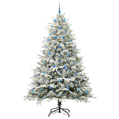 Artificial Pre-lit Christmas Tree with Ball Set Green 240 cm