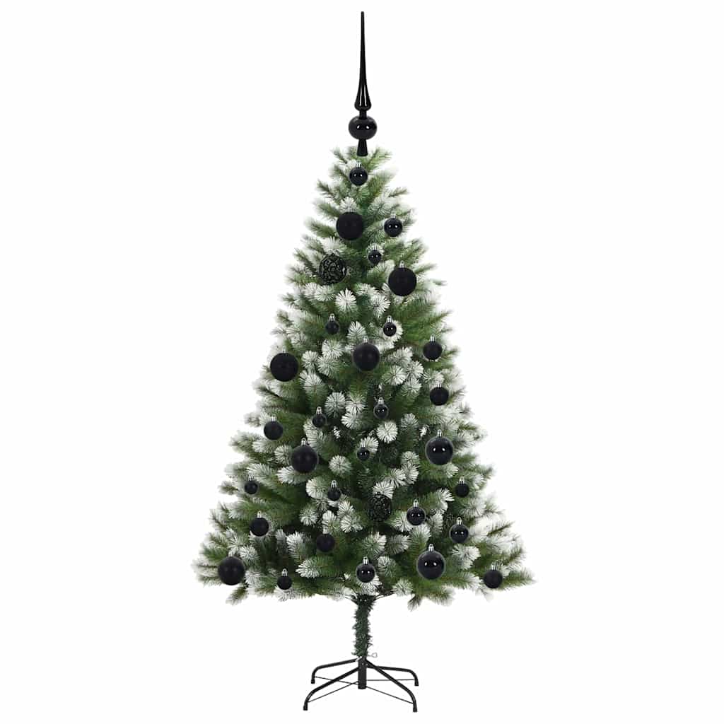 Artificial Hinged Christmas Tree with Flocked Snow 120 cm