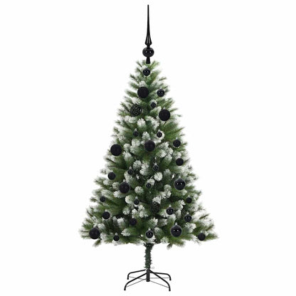 Artificial Hinged Christmas Tree with Flocked Snow 120 cm