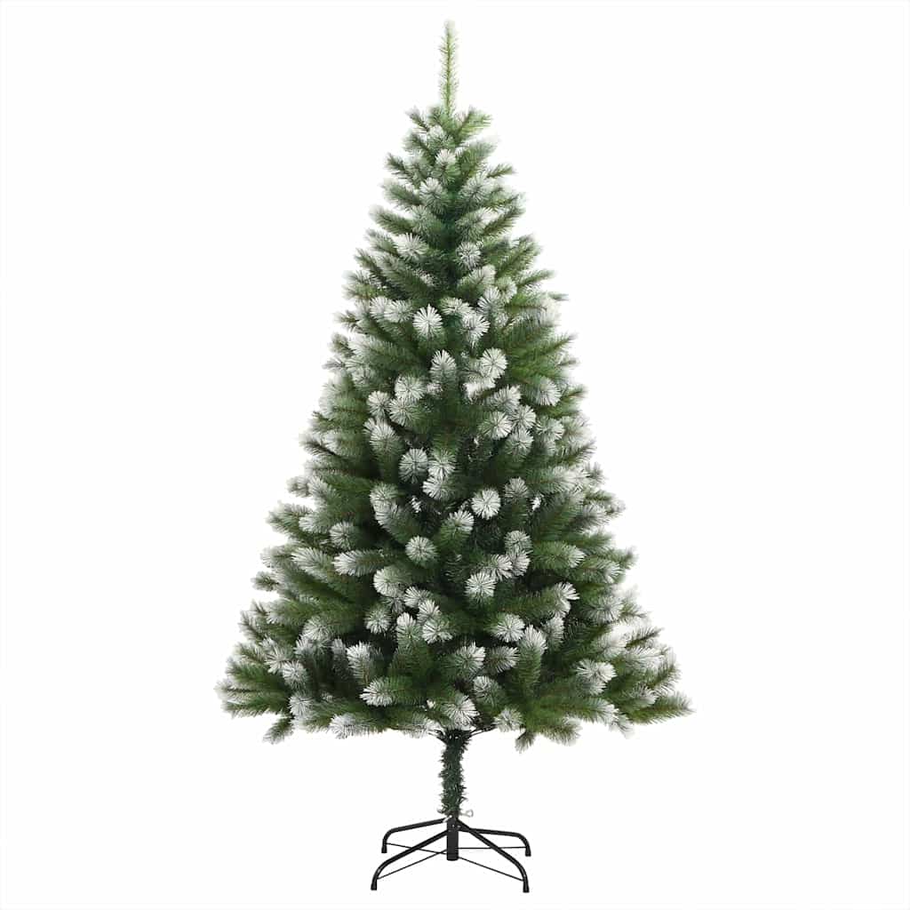 Artificial Hinged Christmas Tree with Flocked Snow 120 cm