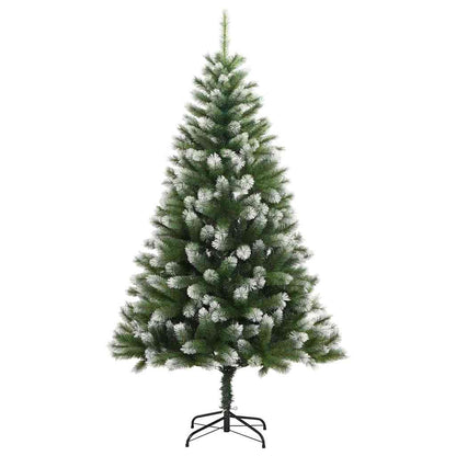 Artificial Hinged Christmas Tree with Flocked Snow 120 cm