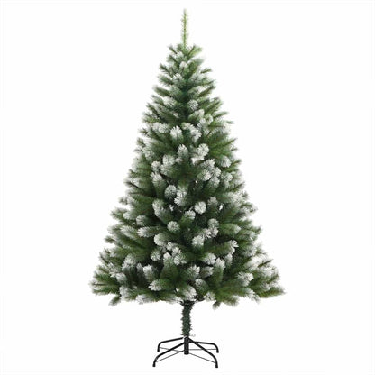 Artificial Hinged Christmas Tree with Flocked Snow 120 cm