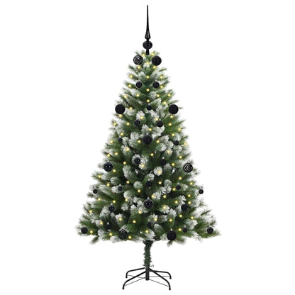 Artificial Hinged Christmas Tree with Flocked Snow 150 cm