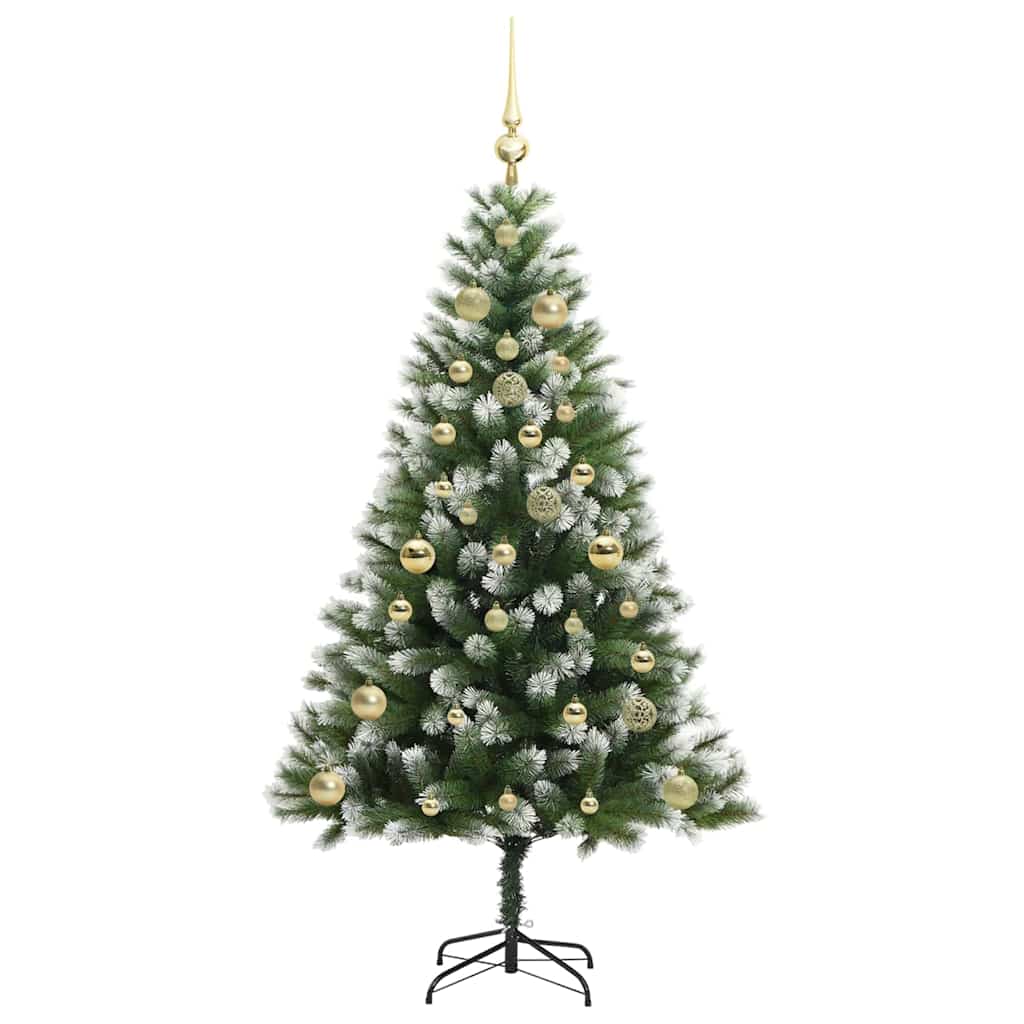 Artificial Hinged Christmas Tree with Flocked Snow 150 cm