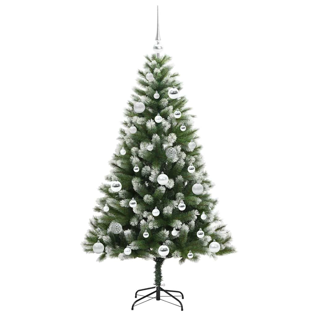 Artificial Hinged Christmas Tree with Flocked Snow 150 cm