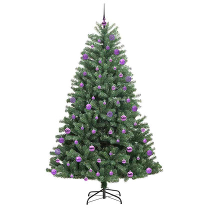 Artificial Hinged Christmas Tree Green 180 cm PVC and Metal