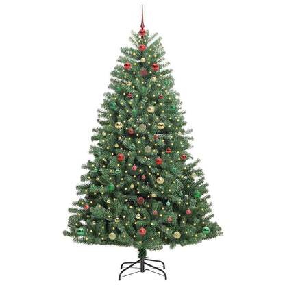 Artificial Hinged Christmas Tree Green 180 cm PVC and Metal