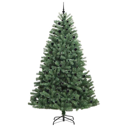 Artificial Hinged Christmas Tree Green 270 cm PVC and Metal