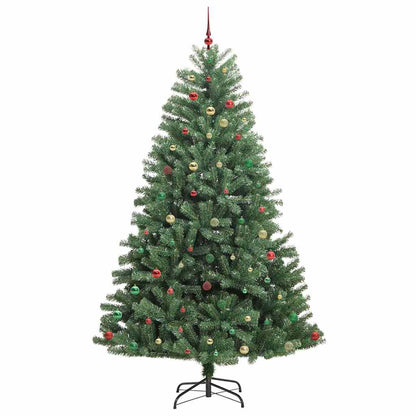 Artificial Hinged Christmas Tree Green 270 cm PVC and Metal