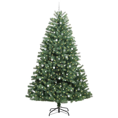 Artificial Hinged Christmas Tree Green 300 cm PVC and Metal