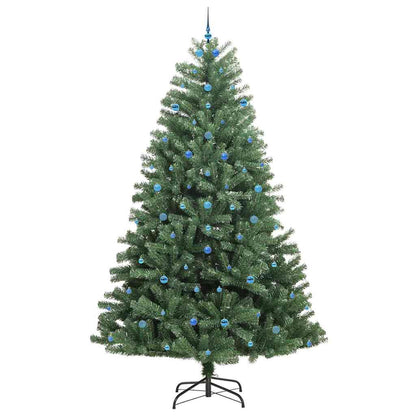 Artificial Hinged Christmas Tree Green 300 cm PVC and Metal