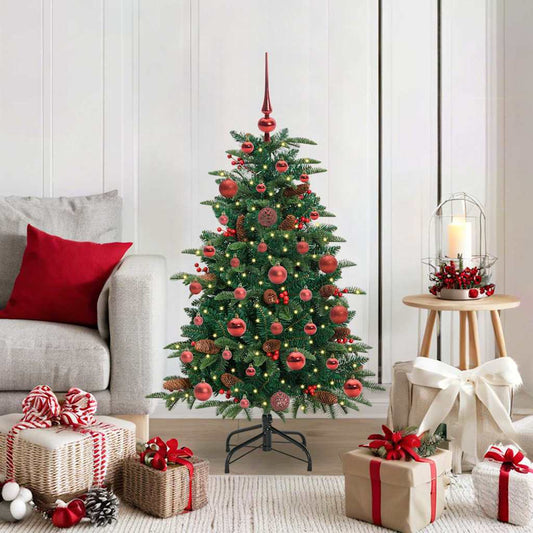 Artificial Christmas Tree with LED Strip Lights Green 120 cm